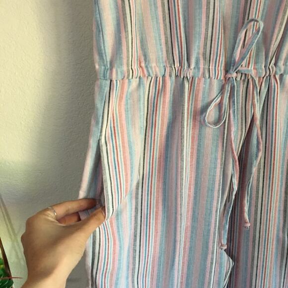 NWT Anthropologie | Drew pink striped jumpsuit - Picture 4 of 6